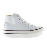 VICTORIA CANVAS PLATFRM HIGH-TOP UNI WHT