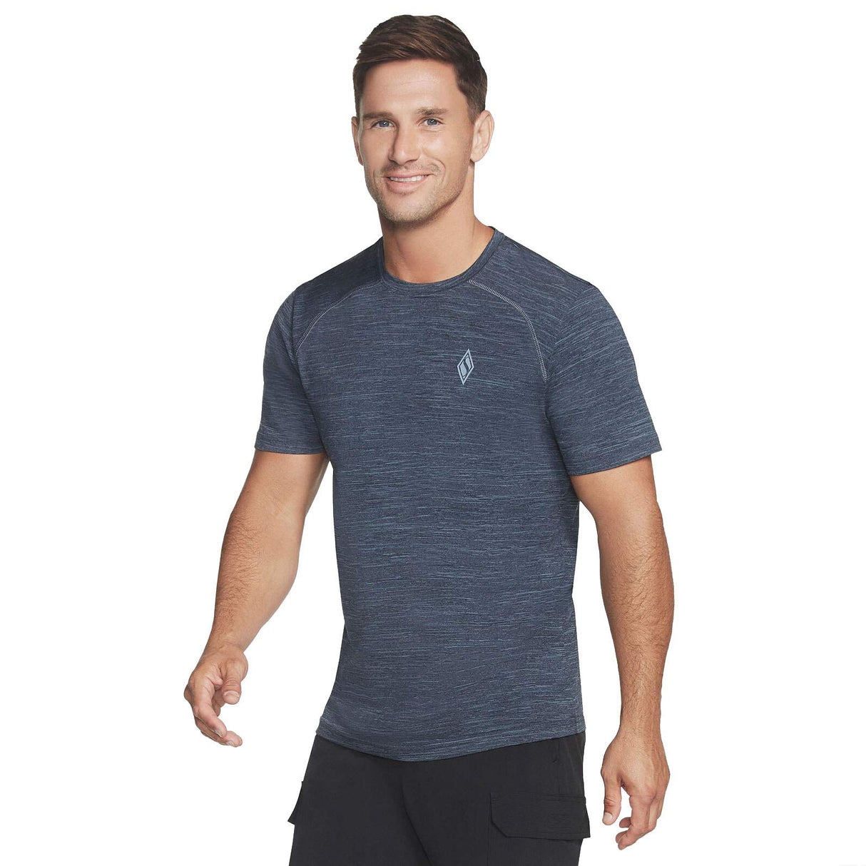 SKECHERS MENS ON THE ROAD TEE BLUE
