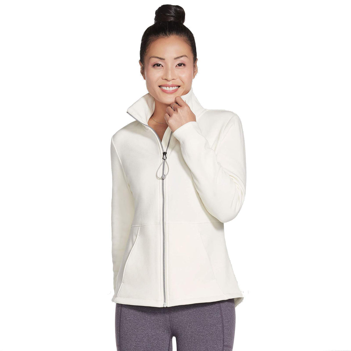 SKECHERS WMN GO SNUGGLE JACKET WHITE