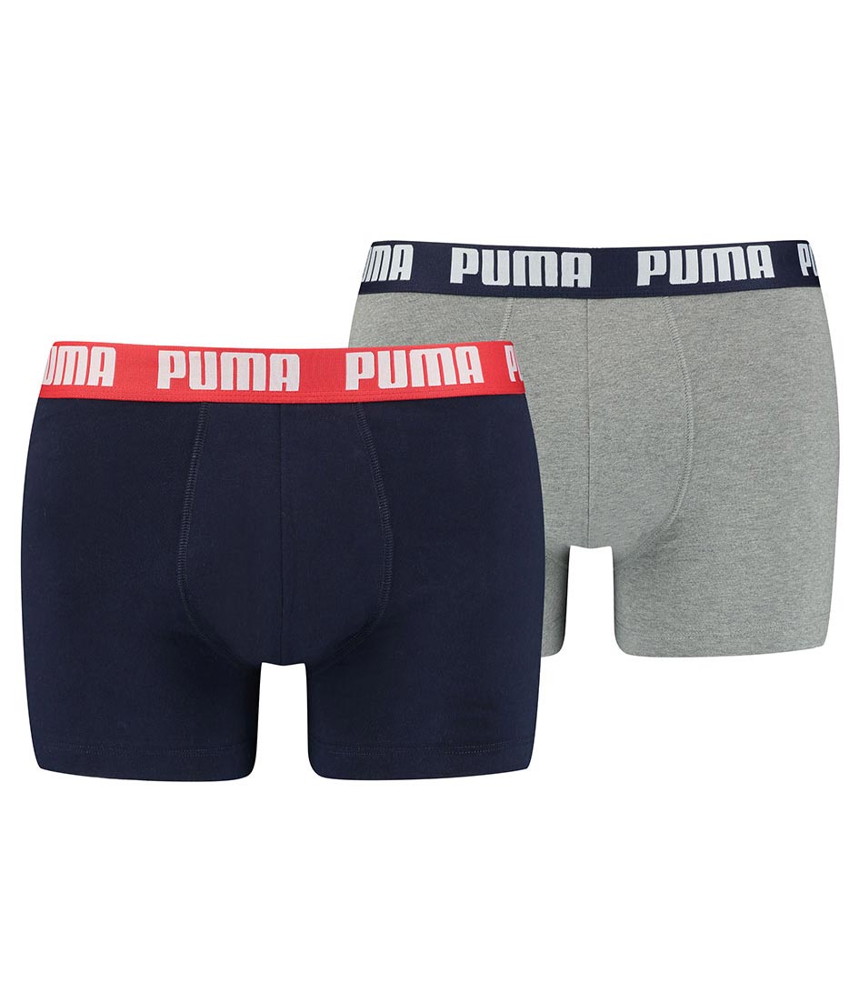 Puma Basic Boxer 2PK Navy/Grey