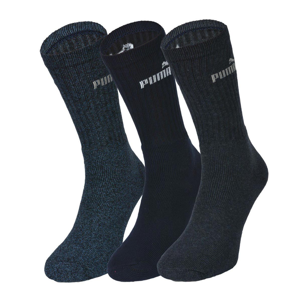 Puma Crew Sock 3PK Navy