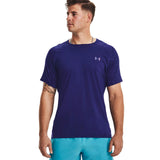 UA Mens Rush Emboss SS Tee Blue