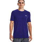 UA Mens Seamless Wave SS Tee Blue