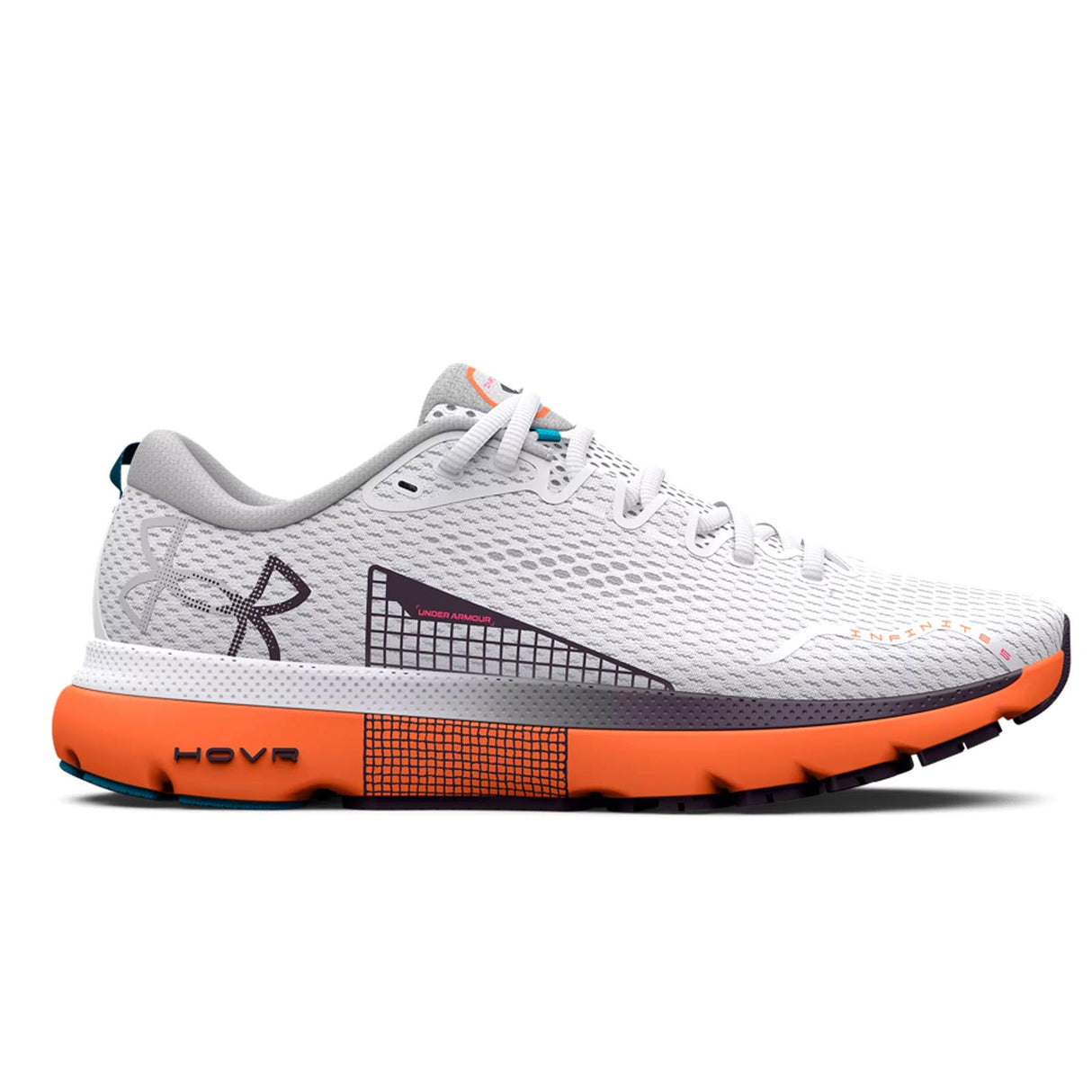 UA HOVR Infinite 5 Mens White/Orange