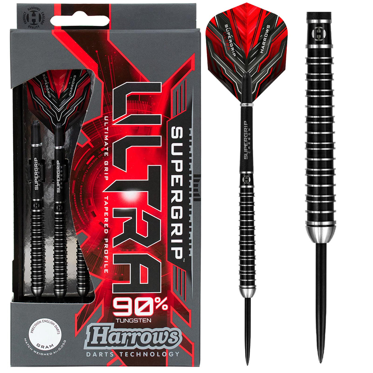 Harrows Supergrip Ult 90% tungstn 21g Rd