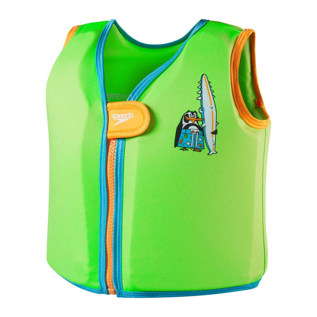 SPEEDO Lrn Swm Chrcter Prnt Flt Vest Grn