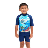SPEEDO LTS JAM RASH TOP SET IM BLUE