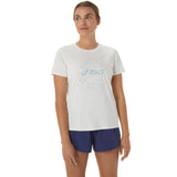 ASICS WMN NAGINO GRAPHIC RN SS TOP CREAM