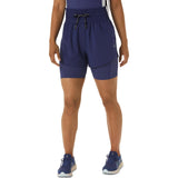 ASICS WOMENS NAGINO 4IN RUN SHORT BLUE