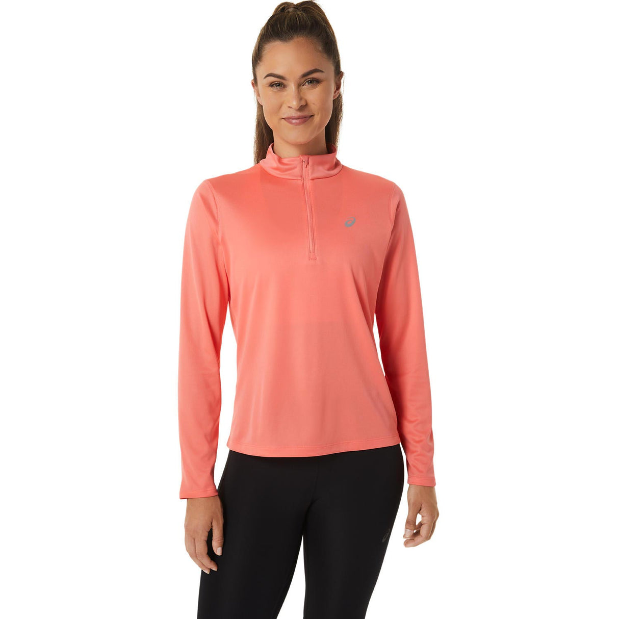 ASICS WOMENS CORE LS HZ TOP PINK