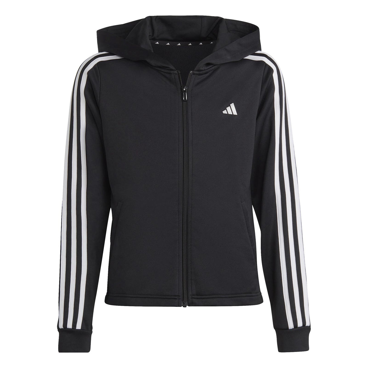 adidas Girls TR-ES 3S FZ Hoodie Blk