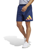 adidas Men TI 3bar Short 7in Blue