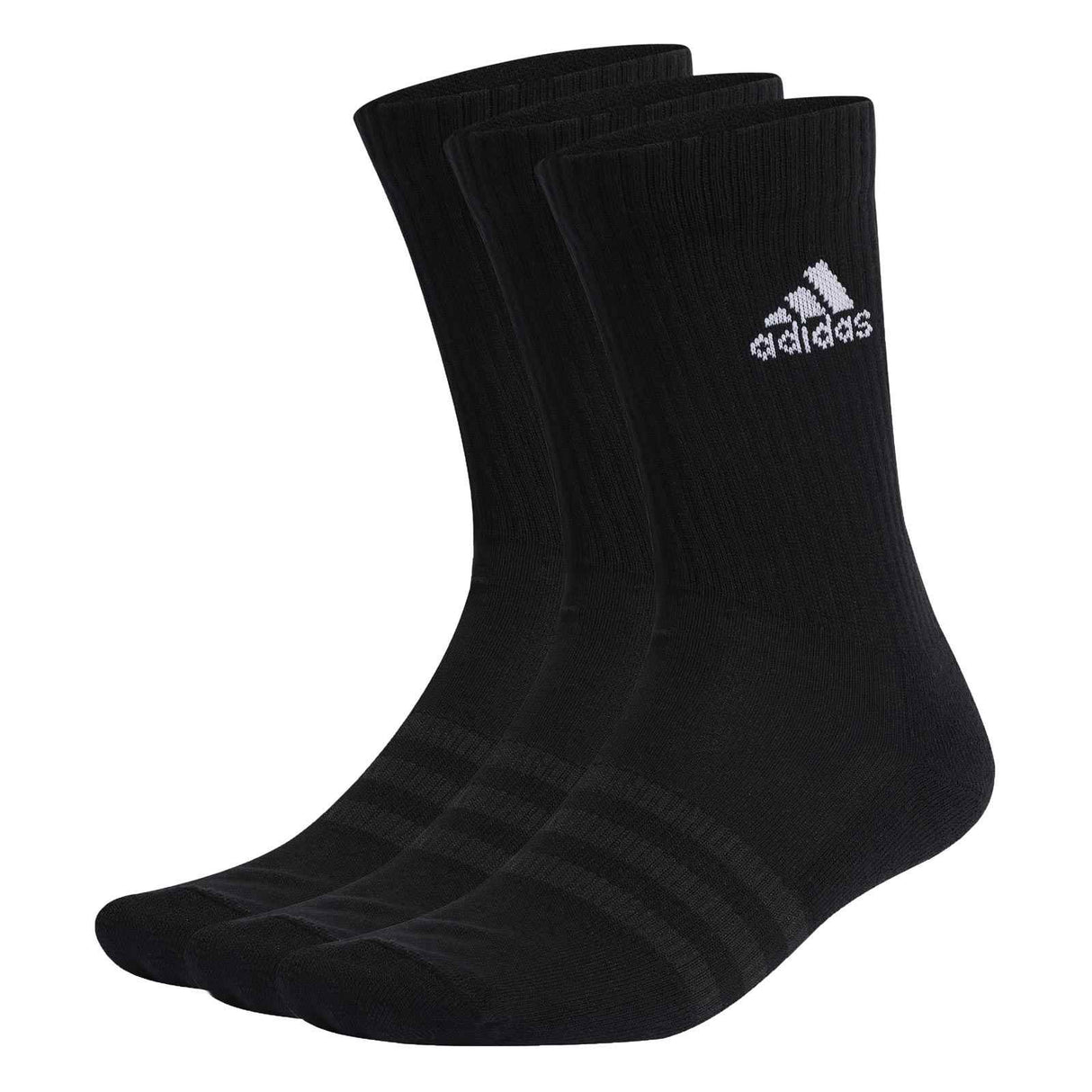 adidas Cushion Crew Sock 3 Pack Black