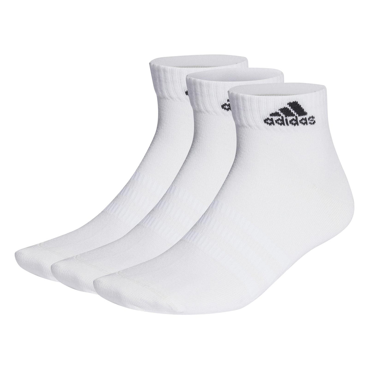 adidas Cushion Quarter Sock 3 Pack White