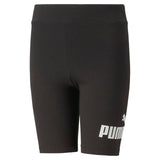 Puma Girls ESS+ Logo Short Leggings Blk