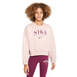 Nike Girls NSW Trend FLC Crew Prnt Pink