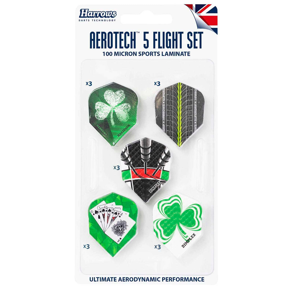 Harrows Aerotech 5 Flight Set Multi