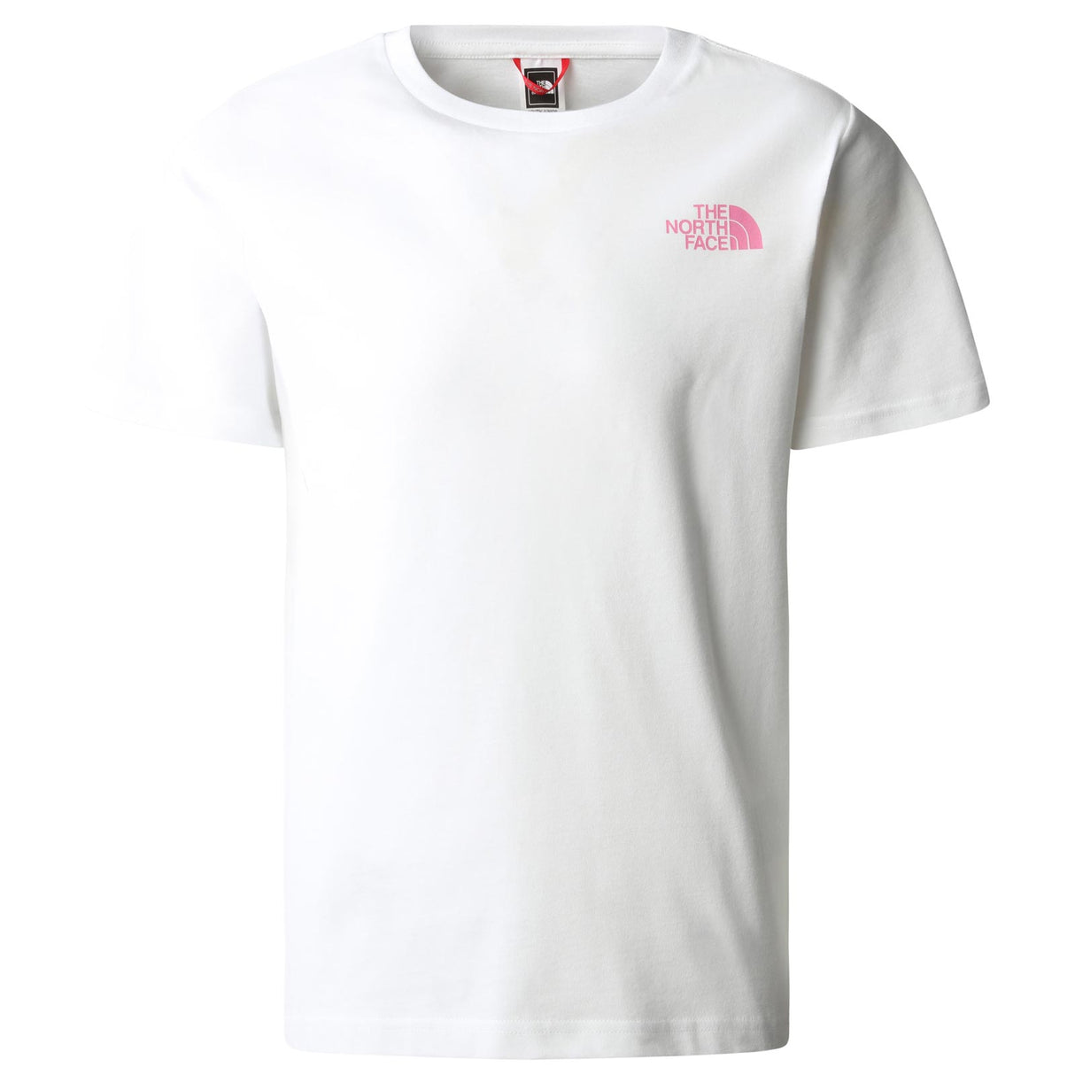 TNF Girls S/S Relaxed Redbox Tee White
