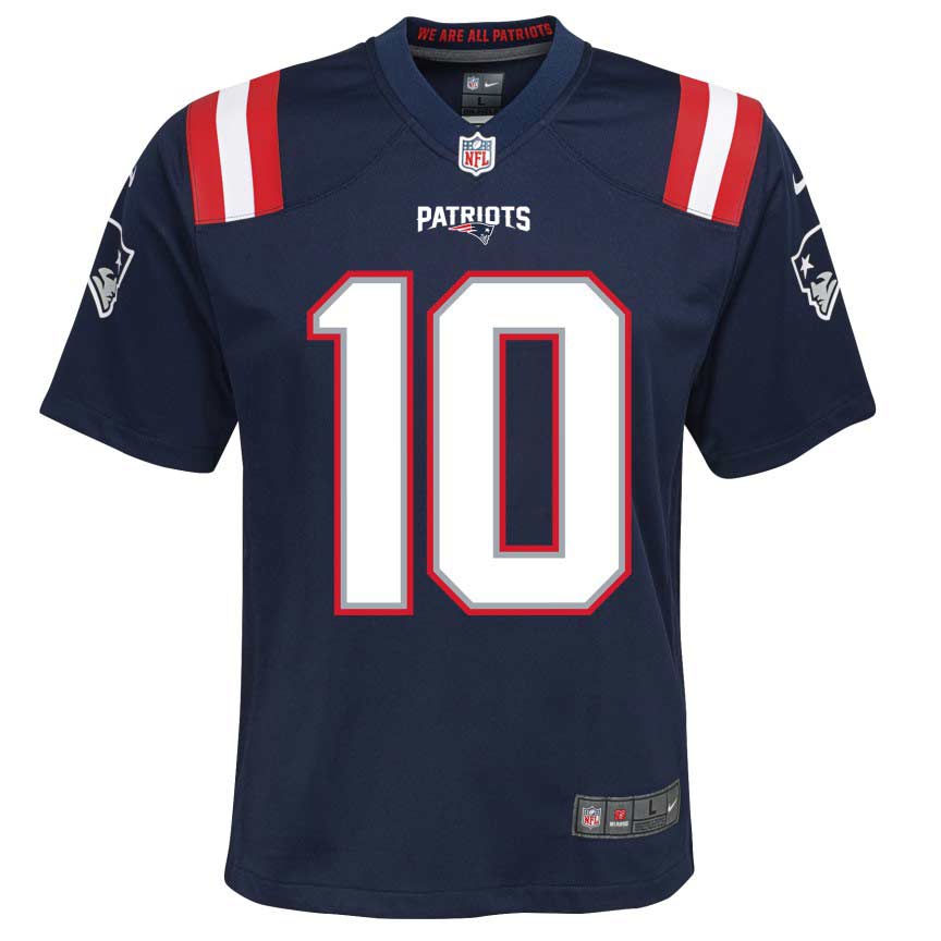Nike Boys Patriots Game Jsy Jones 10 Nvy