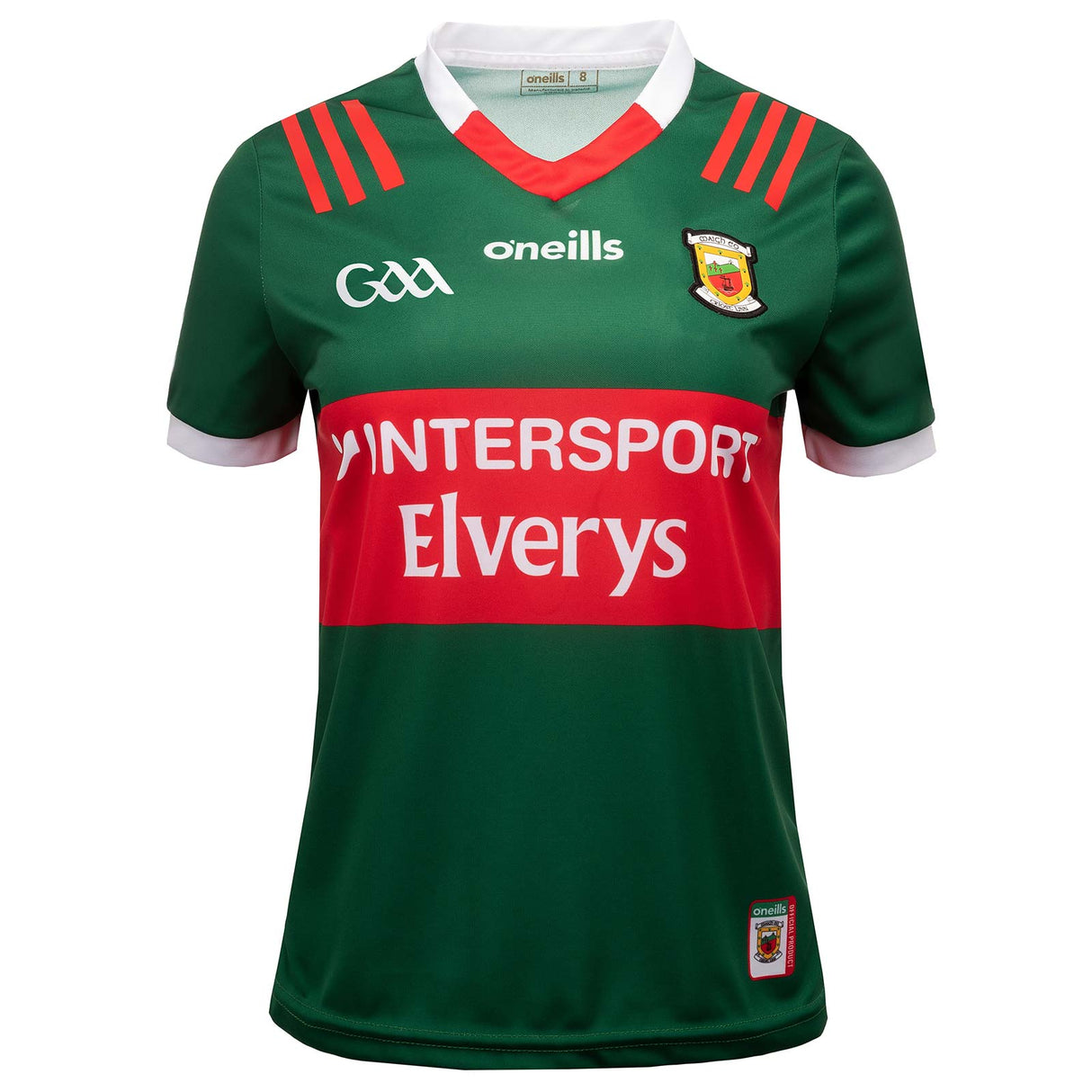 O'Neills Mayo 23 Home Wmns Fit Jersey Gn