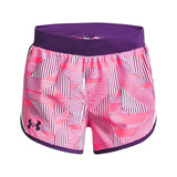 UA Kids Fly By Printed Short Pink