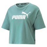 Puma Wmns ESS Cropped Logo Tee Blue