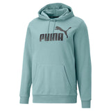 Puma Mens ESS Big Logo Hoodie FL Blue