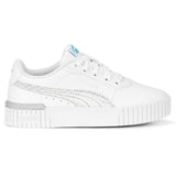 Puma Carina 2.0 Jnr Girls White/Glitter