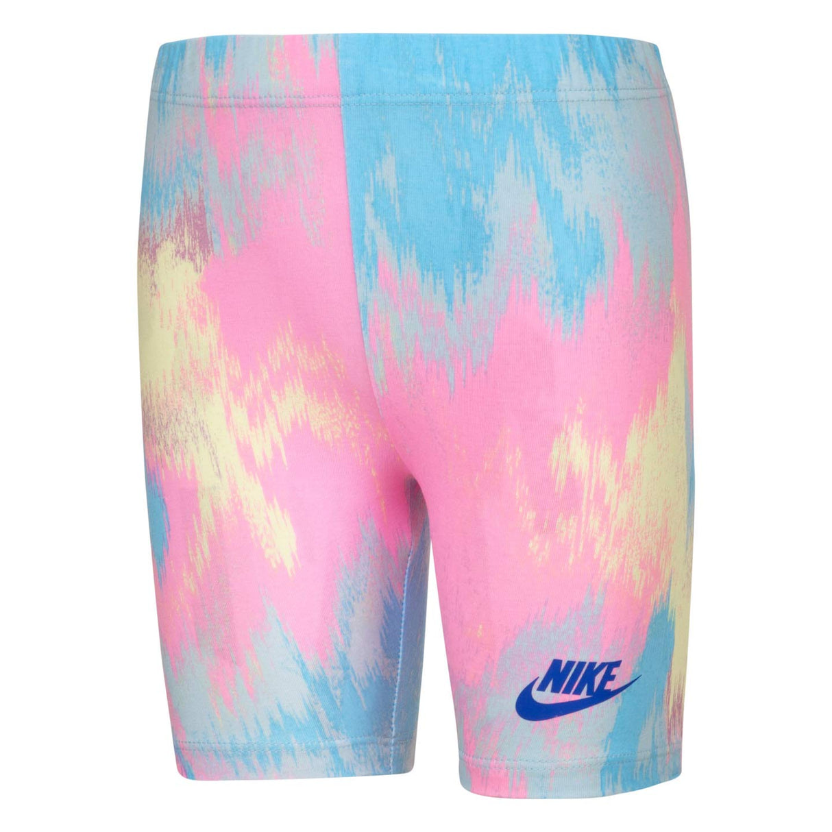 NIKE JNR PRINTED CLUB BIKE SHORT BLUE