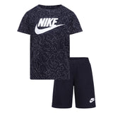 NIKE JNR NSW CLUB SSNL SHORT SET BLACK
