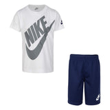 NIKE JNR FUTURA SHORT SET WHITE