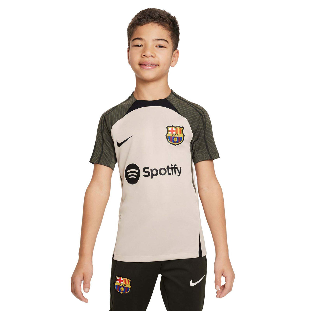 Nike FCB 23 Kids Strike Drill Tee Grey