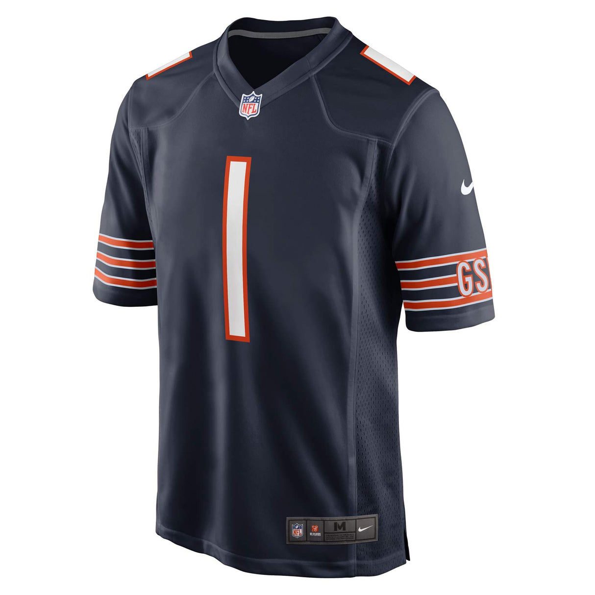 Nike Bears Fields 1 Home Game Jersey Nvy