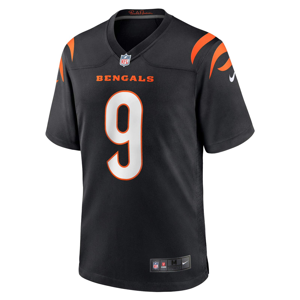Nike Bengals Burrow 9 Home Jersey Black