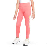 Nike Girls DF One Logo Print Tight  Pnk