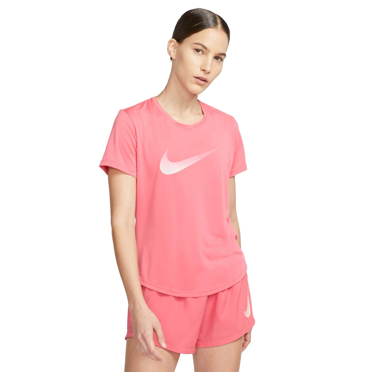 Nike Wmns One DF Swoosh HBR SS Top Pink