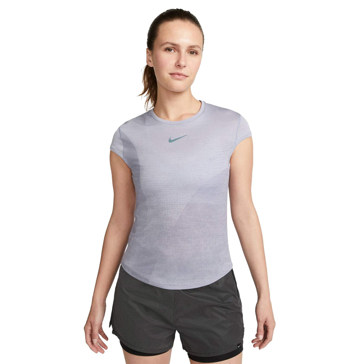 Nike Wmns DF Run DVN SS Top Purple
