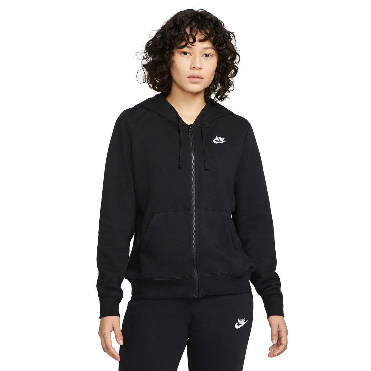 Nike Wmns NSW Club Fl FZ Hoodie Black