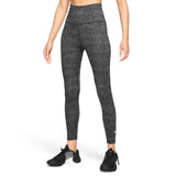 Nike Wmns One DF HR 7/8 Tight AOP Black