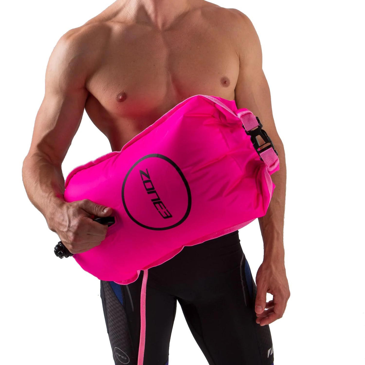 Zone3 Safety Buoy / Dry Bag 28L Pink