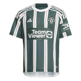 adidas Man Utd 23 Kids Away Jersey Green