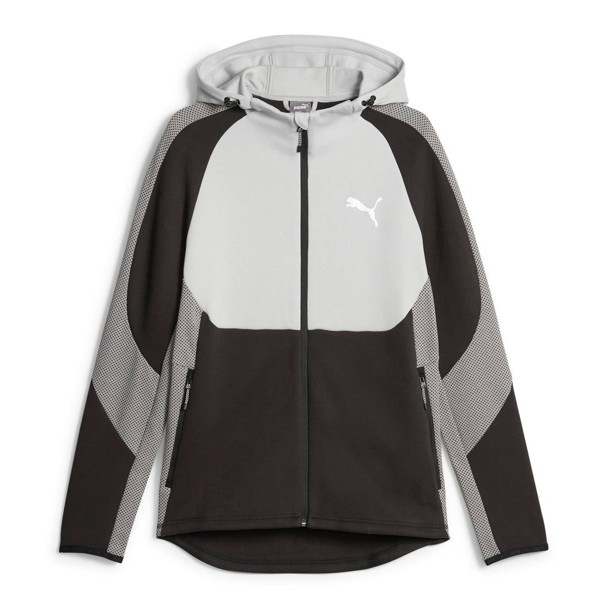 Puma Mens Evostripe FZ Hoodie DK Grey