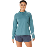 Asics Womens Icon LS HZ Top Green