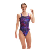 Speedo Allover Digital Leaderback Black