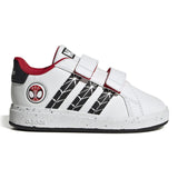 adidas Grand Court Spiderman Boys White