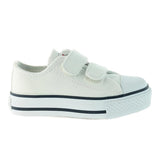 Victoria Velcro Canvas Sneaker Jnr White