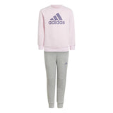 adidas Jnr Girls BOS Jogger Set Pink