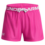 UA Girls Play Up Solid Shorts Pink