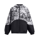 UA Girls Woven Full Zip Jacket Black