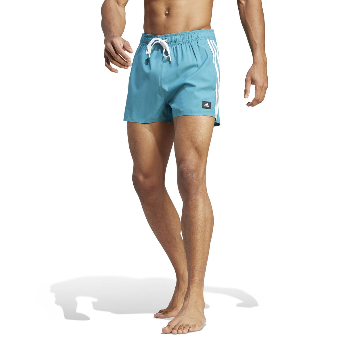 adidas Mens 3S CLX VSL Swim Shorts Green